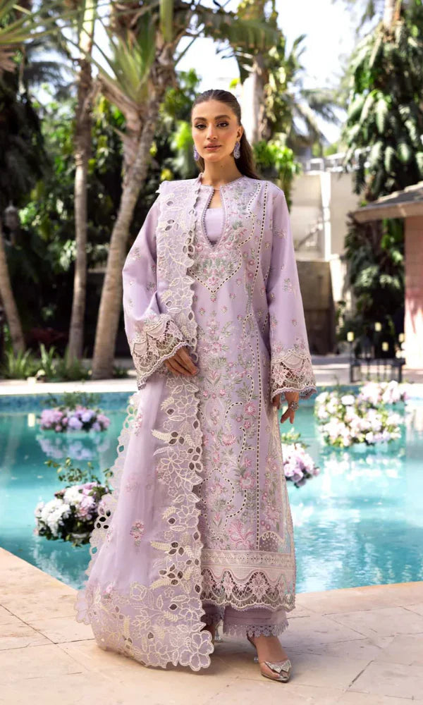 Akber Aslam lavender 3pc-SN07