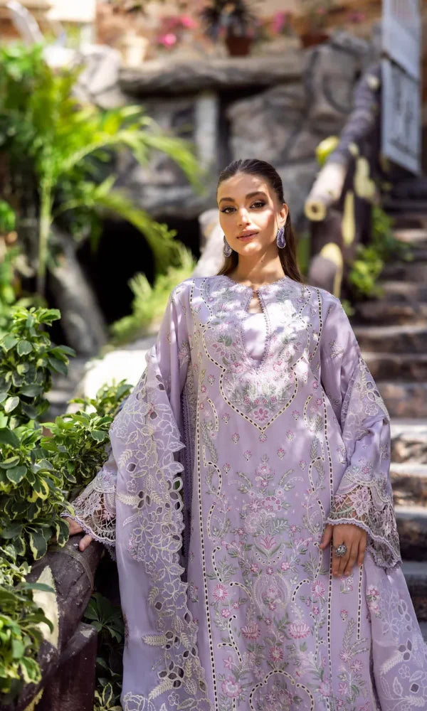 Akber Aslam lavender 3pc-SN07