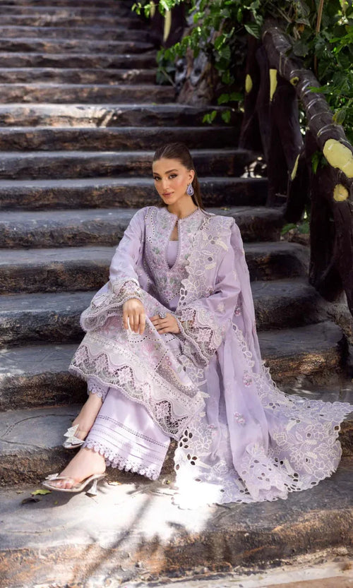 Akber Aslam lavender 3pc-SN07