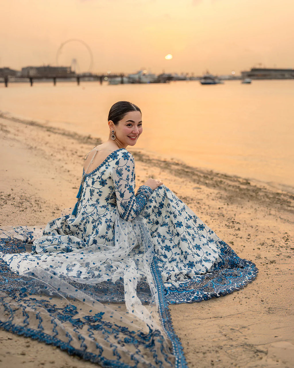 Faiza Saqlain Lawn Emb Frock-SN02