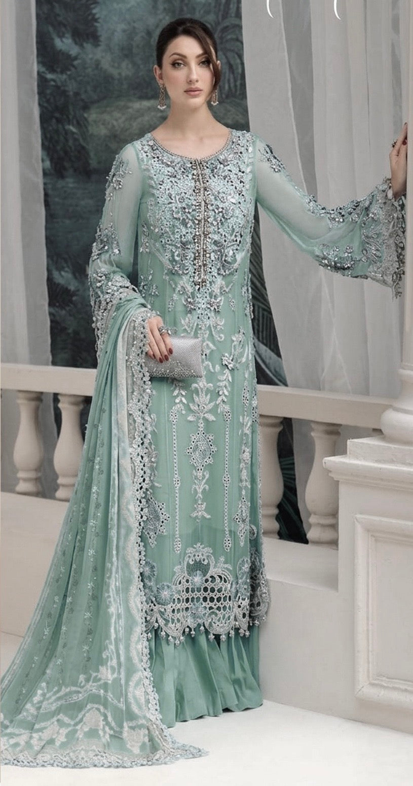 Maria b Dhanak 3pc fancy