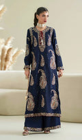 Ethnic Silk  2 pc Embroidered blue
