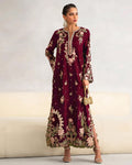 Ethnic silk 2pc Embroidered Purple