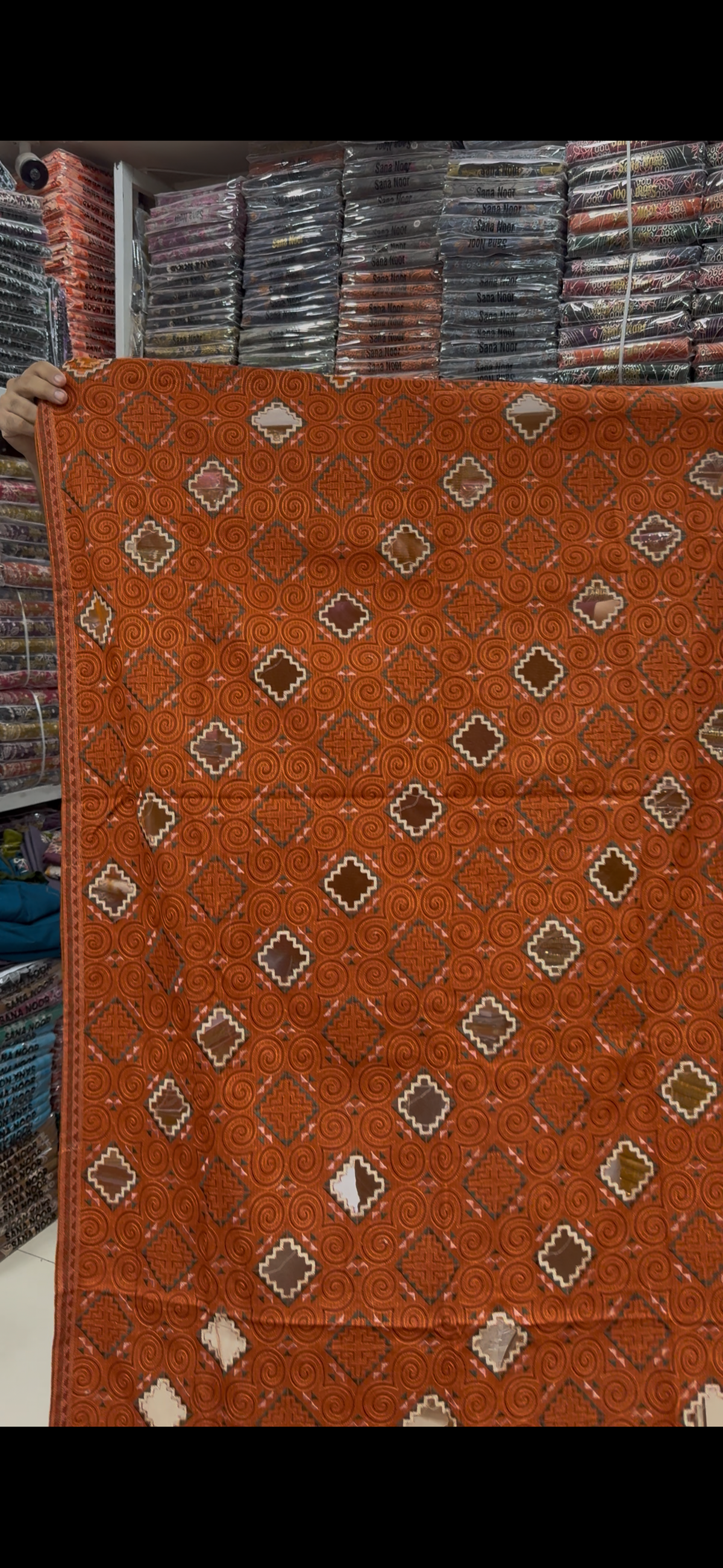 Bareeze dhanak Applic work 3 pc