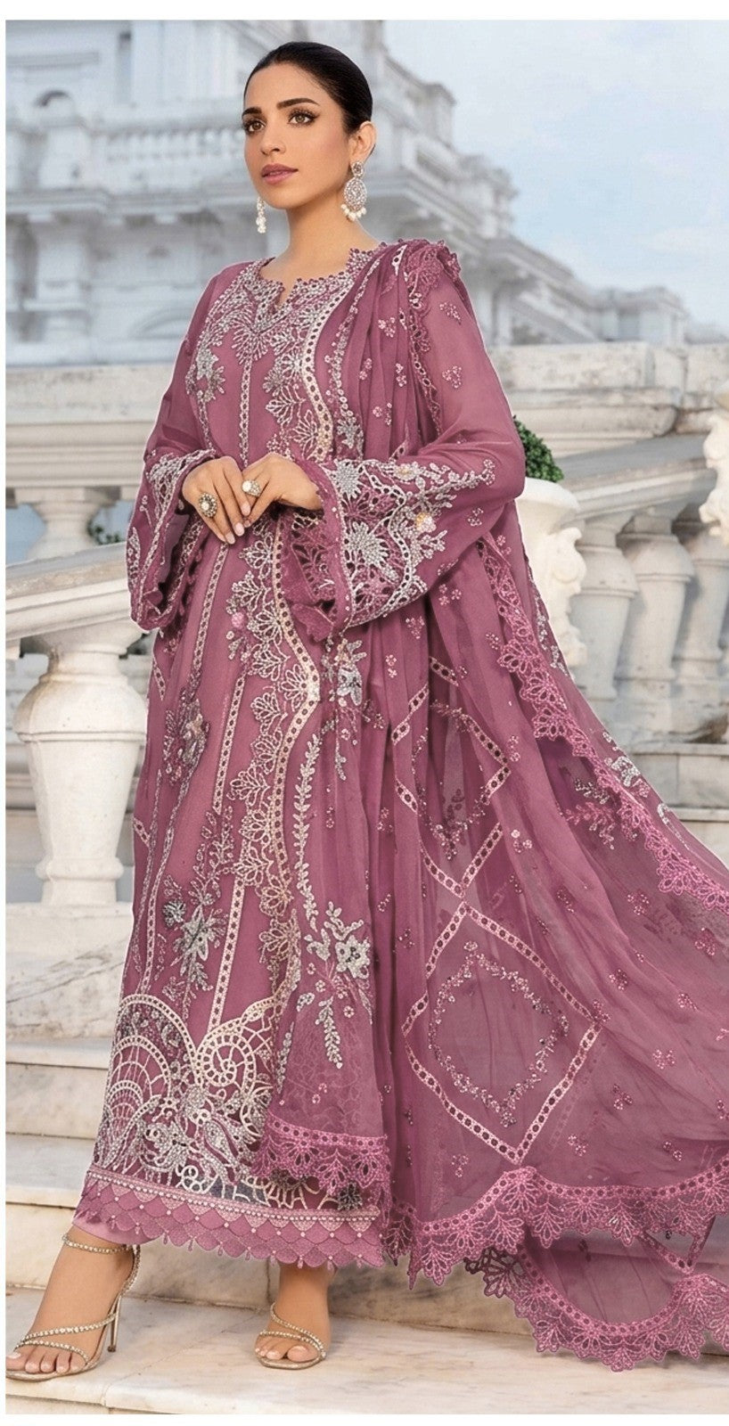Maria B Luxury Lawn 3pc-SN08