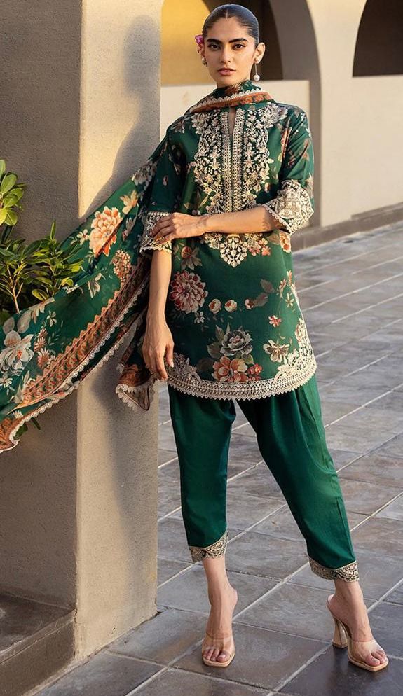 Zainab Chottani Trending Lawn 3pc Green