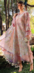Maria B Butterfly 3pc Lawn (Peach)