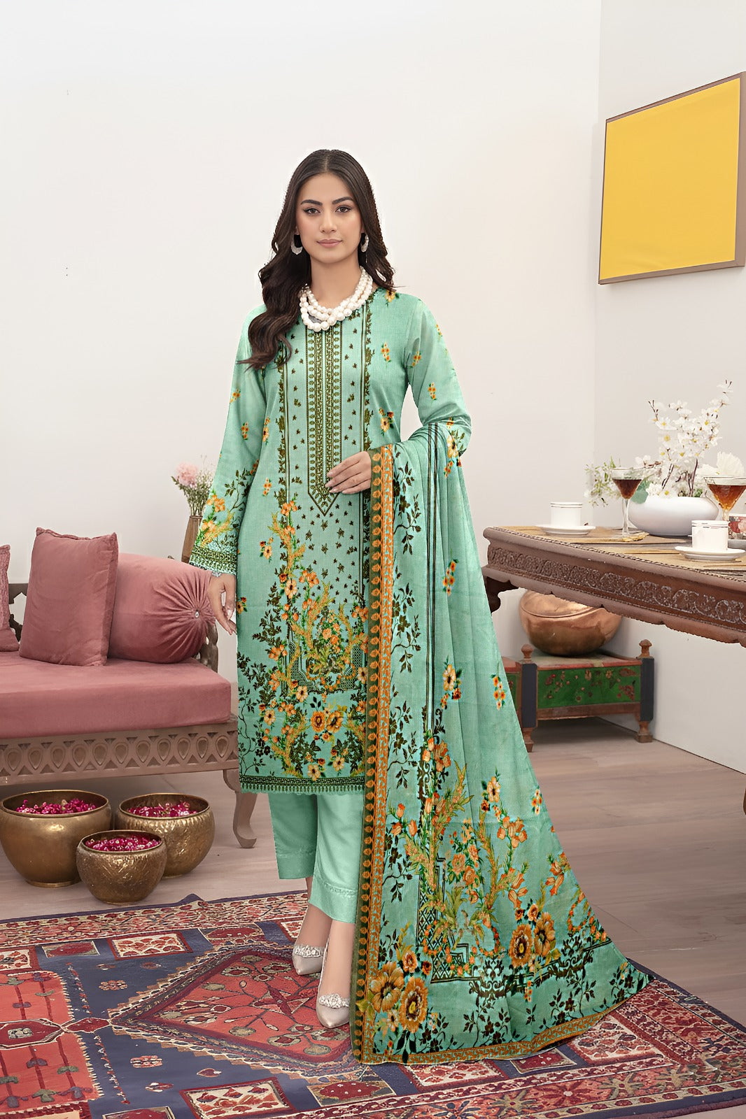 Bareeze Printed Lawn  3Pc