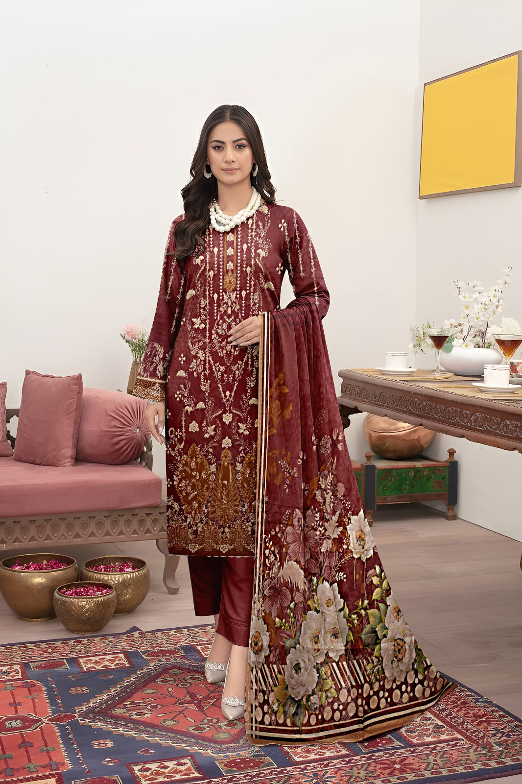 Bareeze Printed Lawn  3Pc