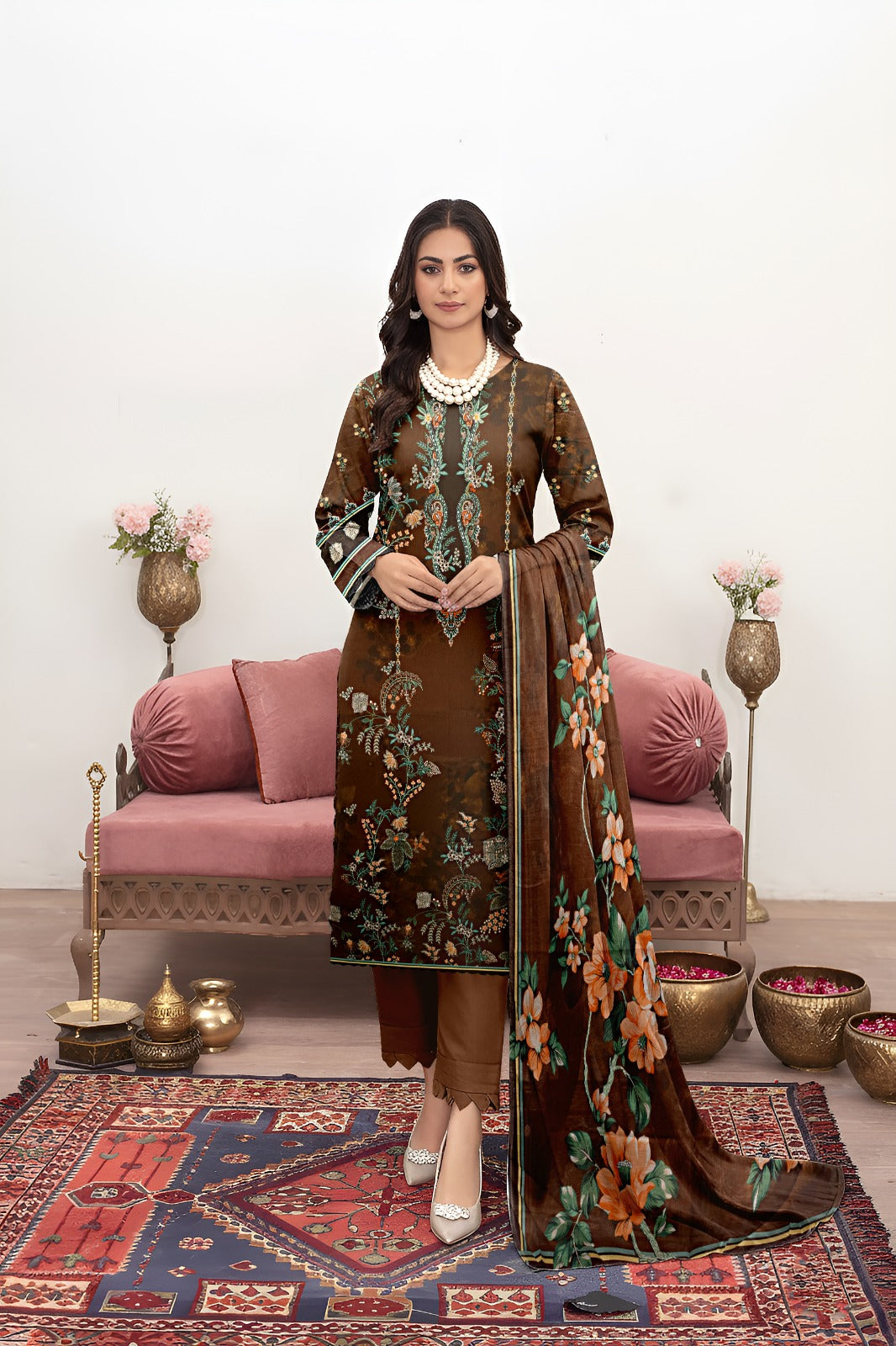 Bareeze Printed Lawn  3Pc