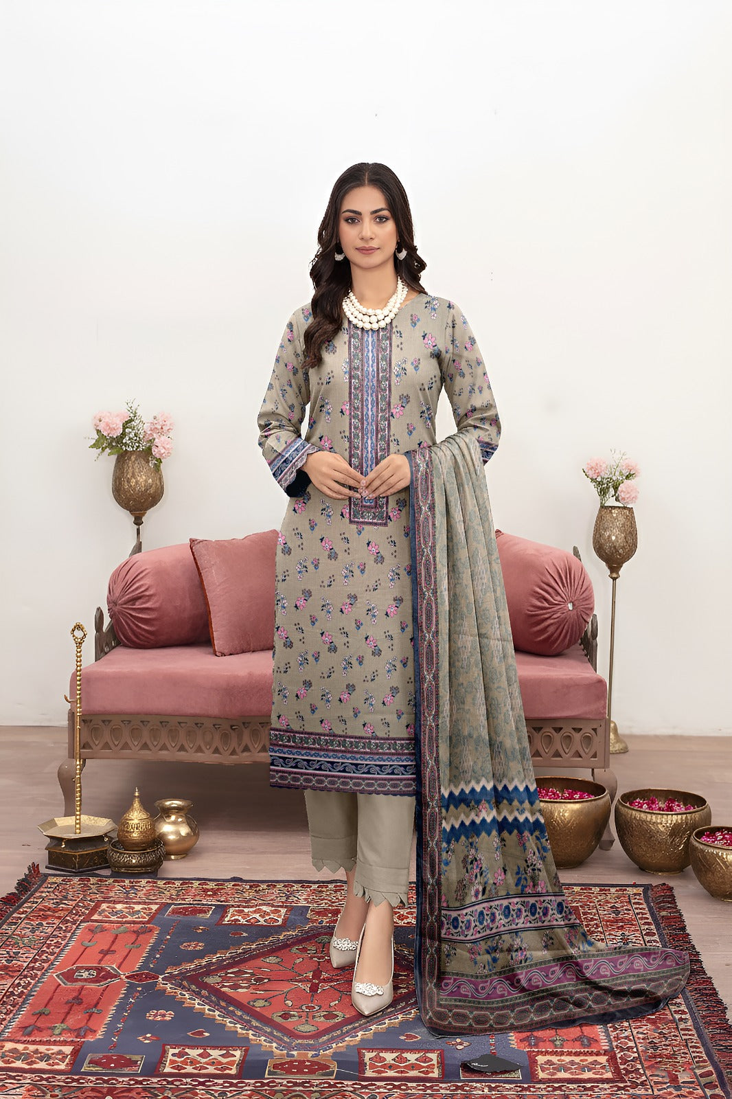 Bareeze Printed Lawn  3Pc