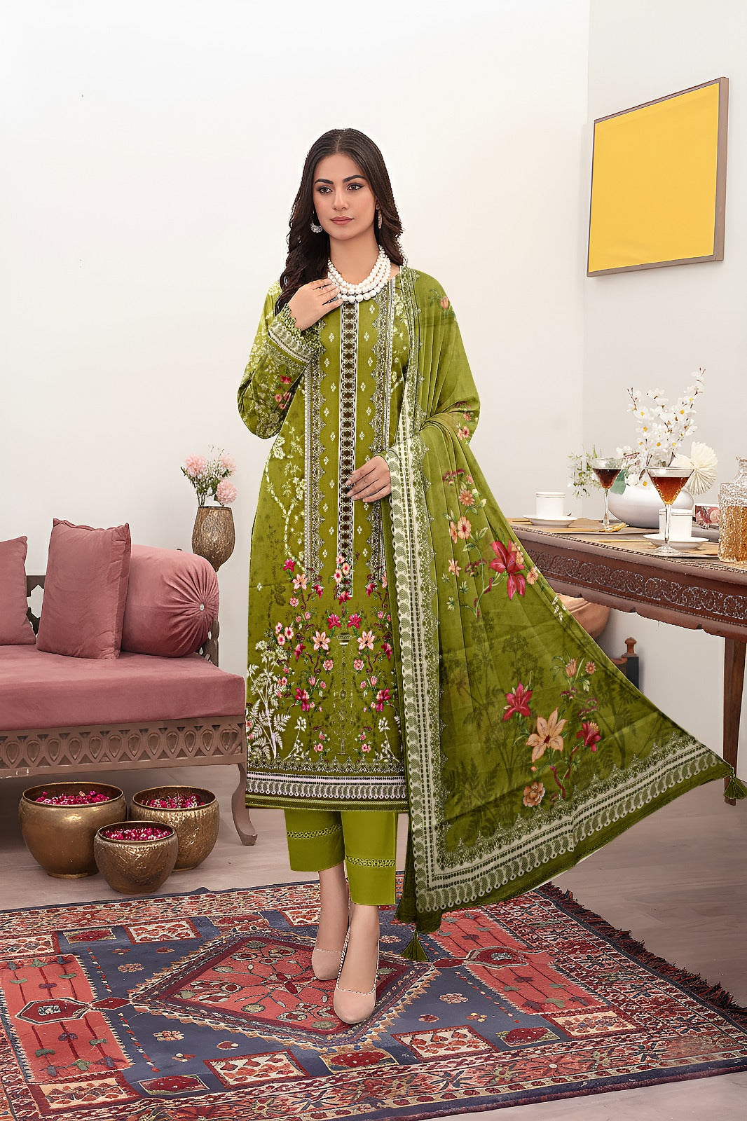 Bareeze Printed Lawn  3Pc