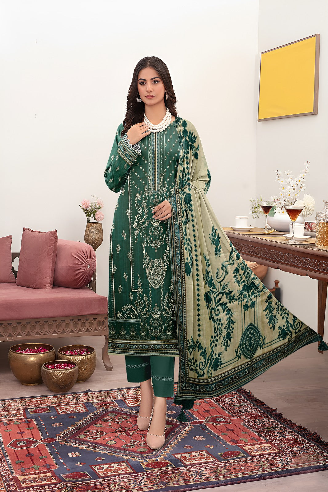 Bareeze Printed Lawn  3Pc