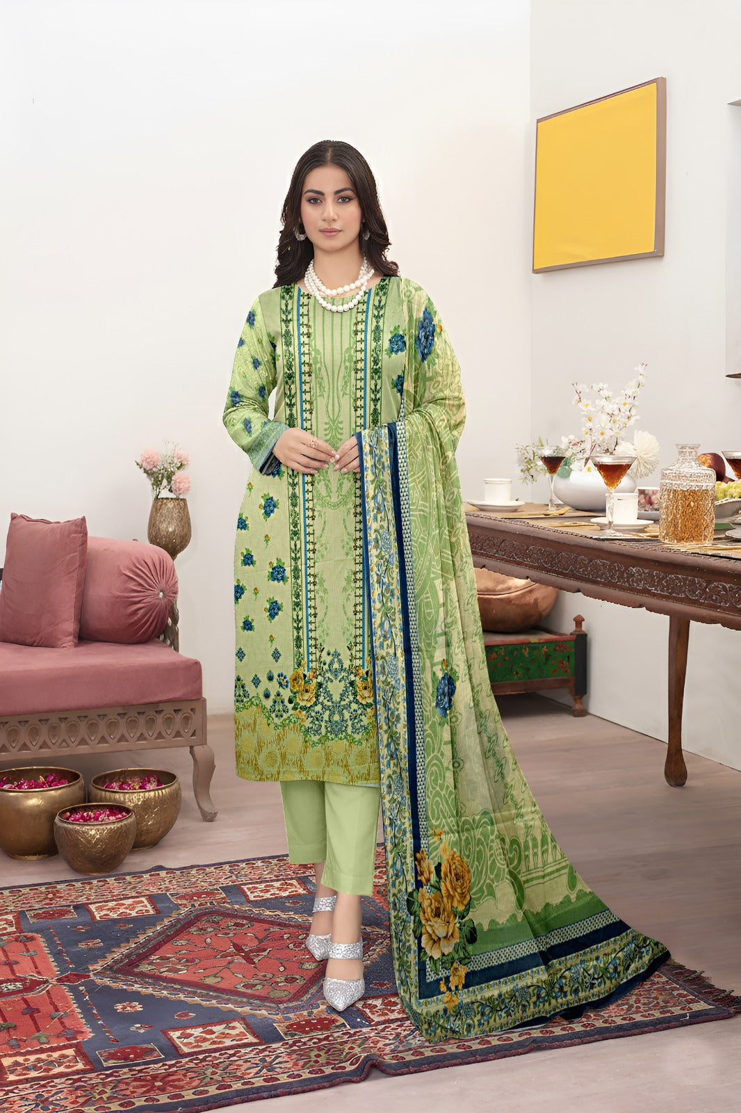 Bareeze Printed Lawn  3Pc