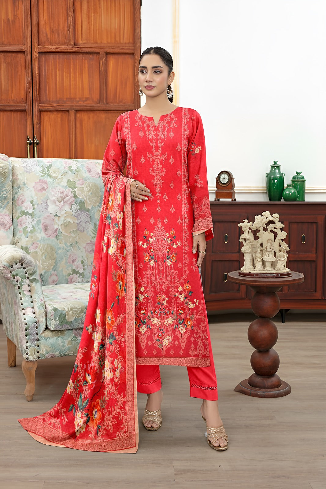 Bareeze Printed Lawn  3Pc