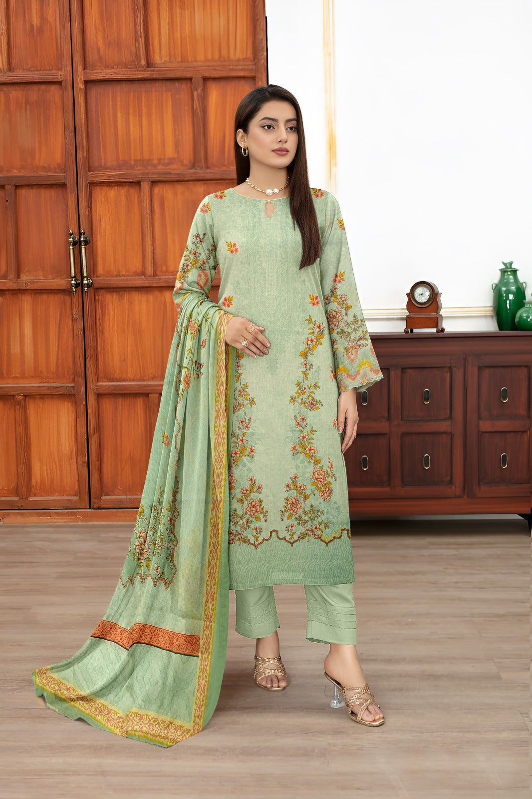 Bareeze Printed Lawn  3Pc