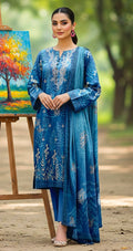 Sana Noor Print+Embroidered Lawn 3pc