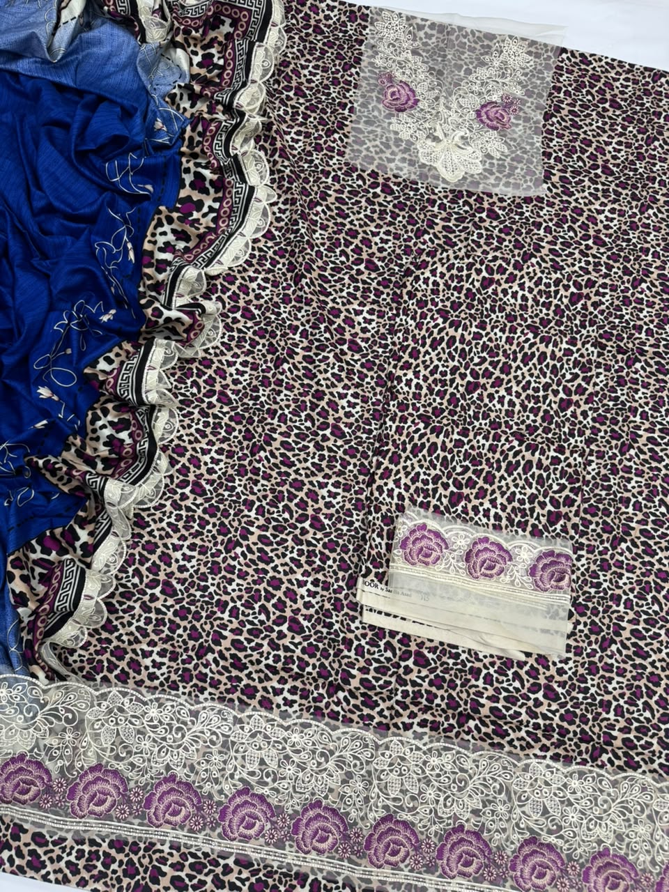 Sadia Asad Linen 3pc-Blue